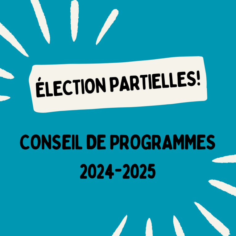 Élections partielles du Conseil de programmes 2024-2025