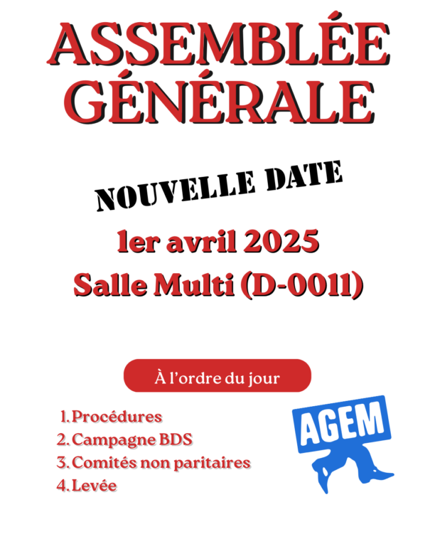 ASSEMBLÉE GÉNÉRALE – 1er avril 2025
